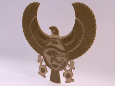Egyptian Symbols - 035 Low-poly 3D model