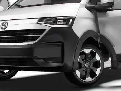 VW Transporter Van L1H1 2SD HQ Interior 2025 3D model