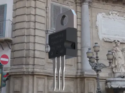 Mosfet Transistor 3D model