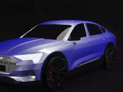 Audi E-tron Sportback Free low-poly 3D model