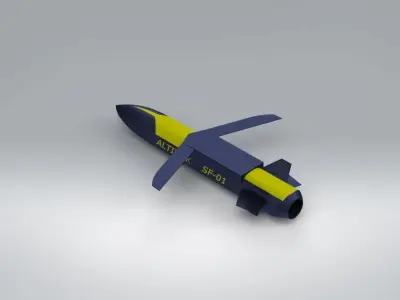 ALTINOK Cruise Missile Free low-poly 3D model