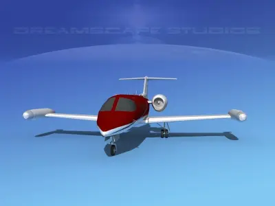 Gates Learjet 35 V03 3D model