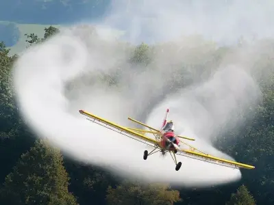 Aerial application 3D model