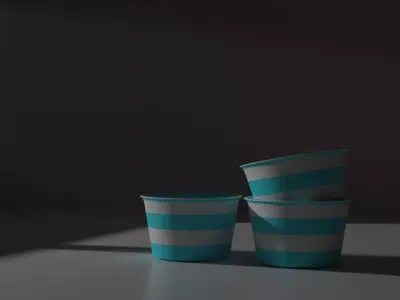 ICECREAM BOX 3D model Low-poly 3D model