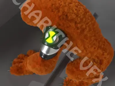 Ben 10 wildmutt low poly 3d model Free low-poly 3D model