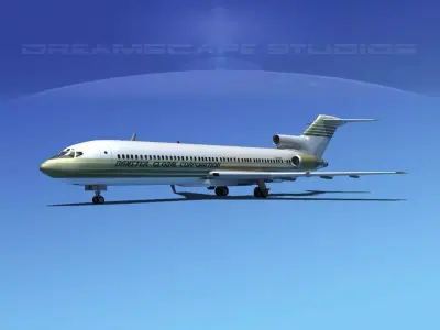 Boeing 727-200 Corporate 3 3D model
