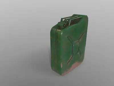 Gasoline Jerry Can Low-poly 3D model