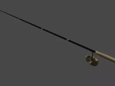 fishing rod Free low-poly 3D model