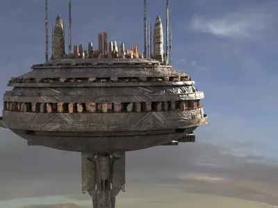 Military Advance Space station 3D model