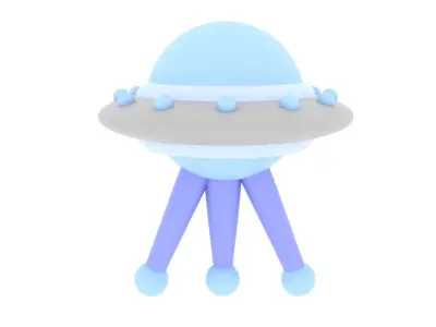 Ufos Cartoon 3D model