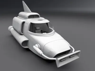 Thunderbird 4 scale model 3D print model