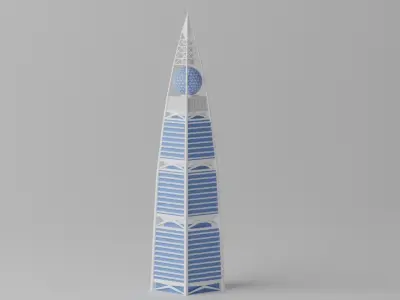 Al Faisaliah Center Riyadh Saudi Arabia 3D model
