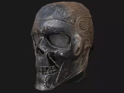 Airsoft mask Low-poly 3D model