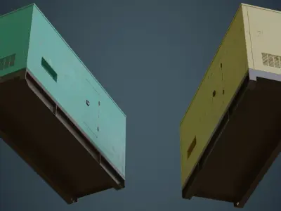 Generator 2B Low-poly 3D model