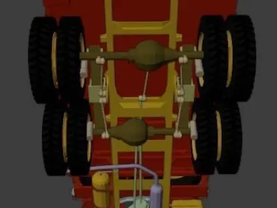 Praga V3S Low-poly 3D model