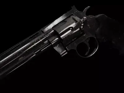 Revolver Anaconda - Western Gun 3D model