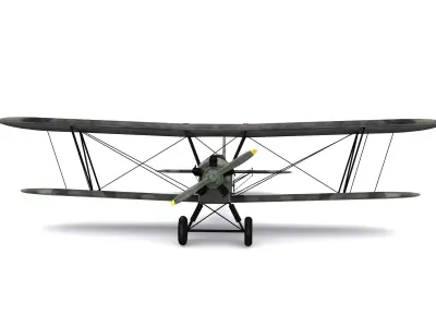 polikarpov po-2 Low-poly 3D model