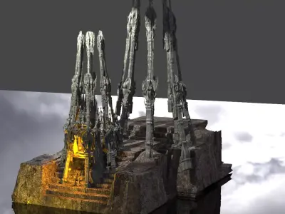 Mineing tower drake stone 3D model