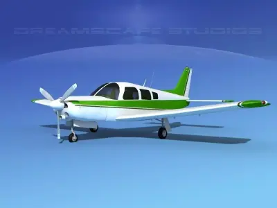 Piper Turbo Arrow 240 V08 3D model