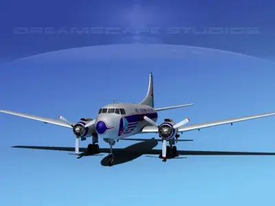 Martin 202 Eastern Airlines 1 3D model