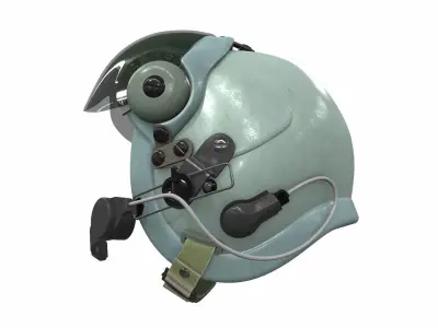 Pilot helmet ja-4 3D model