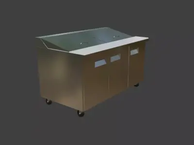 Diner Prep Table 3D model