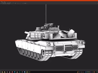 m1a2 abrams 3D model purchase