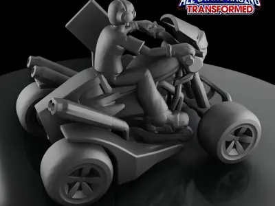 BEAT - JET SET RADIO - SONIC and ALL-STARS RACING TRANSFORMED 3D print model