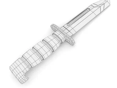 Ka-Bar Knife 3D model