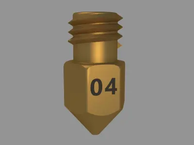 3D Printer Nozzle - Real size 3D model