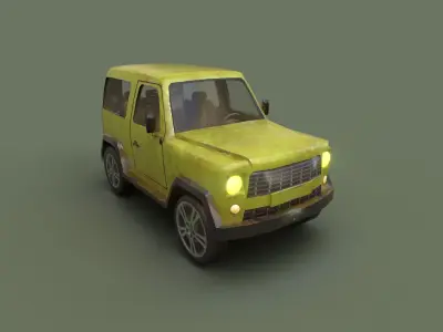 Game Ready Car Low-poly 3D model