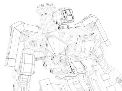 fan art for bastion Free 3D model