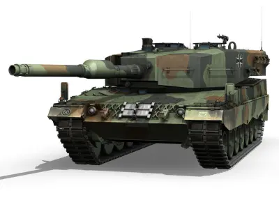 Leopard 2A4 MBT - Germany 3D model