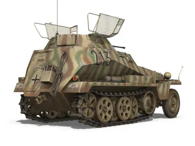 SD KFZ 250 9 - Reconnaissance Halftruck - 116 PzDiv 3D model