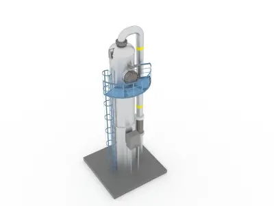 Dehydration equipment Low-poly 3D model