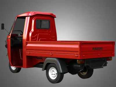 Piaggio Ape Xtra HT 300cc CNG Normal 3D model