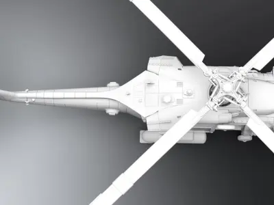 HH 60H RescueHawk Scale model 3D print model