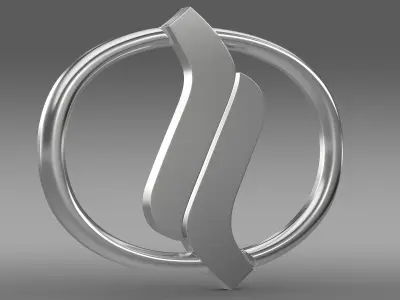 Nissan Diesel Trucks logo 3D model