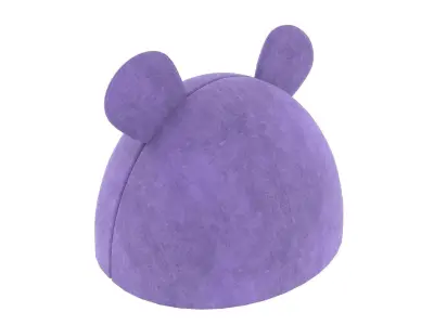 Mouse Meow Hut Cat Hut Cat Tent Purple 3D model