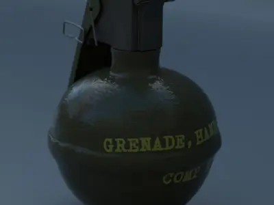M67 Frag Grenade Free 3D model