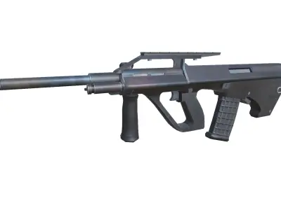 32-AUG-A2-gun model 3d game ready model Low-poly 3D model Low-poly 3D model