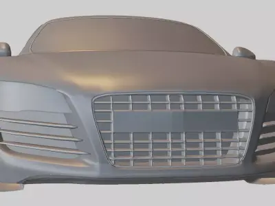 Luxury Sports Car Low-poly 3D model
