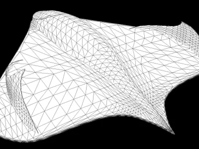 The Roswell UFO PBR Low-poly 3D model