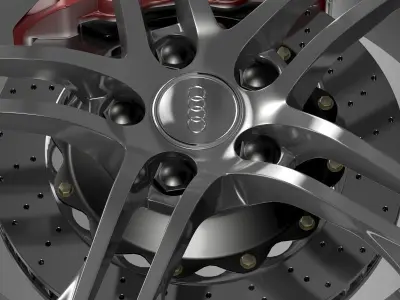 Audi R8 GT wheel 3D model