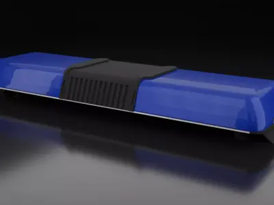 Haztec Xpress lightbar Low-poly 3D model