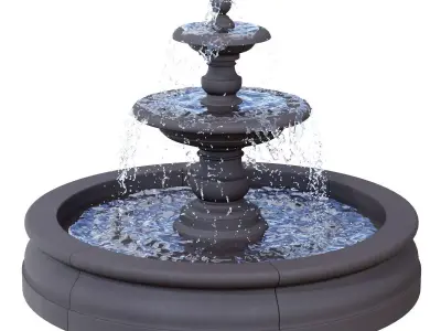 Campania - Caterina Fountain in Basin 3D model