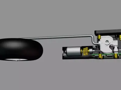 RC plane retractable landing gear 3D model 3D model