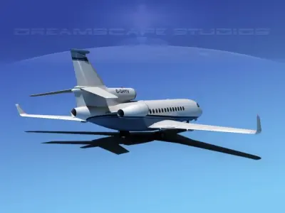 Dassault Falcon 7X V05 3D model
