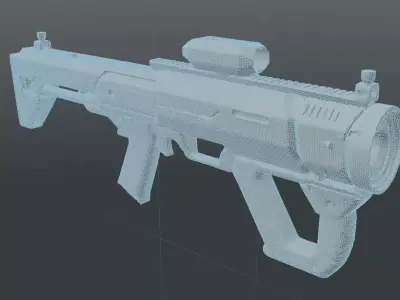Sci-Fi Energy Launcher  Sci-Fi Gun 3D model
