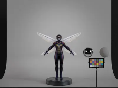 The Wasp Low-poly 3D model